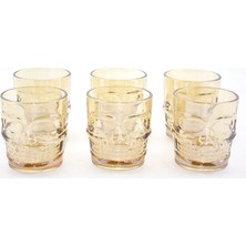 Tekinhediyelik 6'lı Cam Kurukafa Bardak Seti ALK2161