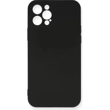 Sh Ticaret Iphone 12 Kılıf Nano Içi Kadife Silikon - Siyah