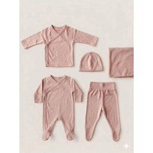 CiccimBaby Ciccim Baby 5li Zıbın Seti Tulumlu Modal Somon