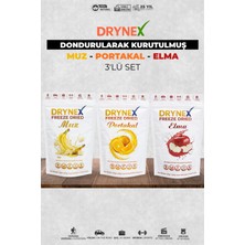 Drynex 3’lü Meyve Seti (Muz, Portakal, Elma) | Şekersiz Doğal Atıştırmalık | Sporcu & Diyet Uyumlu