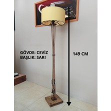 Balsa Dekor Ahşap Lambader Köşe Aydınlatma