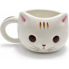 Tekinhediyelik 3D Kedi Tasarımlı Kabartmalı Kupa Bardak ALK5030