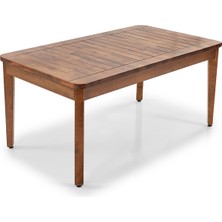 YASÜ Ahşap Balkon Teras Bahçe Takım Mobilya Sallanan Sandalye Oturma Grubu Berjer Kanepe Koltuk Krem Dokuma Kumaş Sünger Minder 3+1+1+Sehpa+Sallanan Koltuk