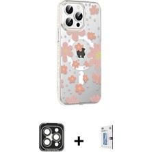 iPhone 15 Pro Max Yörünge Işık Prime - Siyah Bilvis 0.18MM Plus Cam Ekran Koruyucu + Gri Pvd Metal Kamera Lens