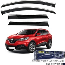 Niken Renault Kadjar Cam Rüzgarlığı Kromlu 4'lü 2015+ Sonrası