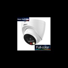 Dahua IPC-HDW1249T-S-IL, 2mpix, 2,8mm Lens, Sd Kart, Smart Dual Light, H265+, 30MT Gece Görüşü, Dahili Mikrofon, IP67, Poe Dome Ip Kamera