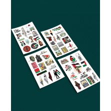 Zaytoon Filistin Ruhu 4\'lü A5 Filistin Sticker Seti