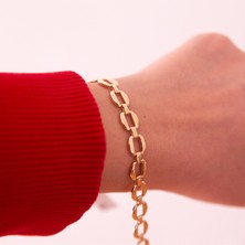 Adil İdil Kuyumculuk 14 Ayar Geometrik Altın Bileklik