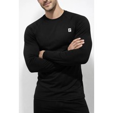 Freysport Erkek Termal Üst Siyah Içlik Uzun Kollu