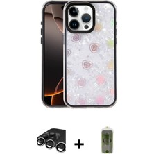 Cepte Toptan iPhone 15 Pro Max Odak Prime - Siyah Joko Magic 5d Hayalet Cam + Gümüş Raze Metal Kamera Lens