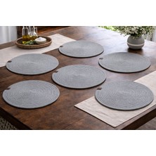 Ecem Home Örme Hasır Supla Set 6'lı