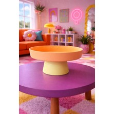 3DekorPusula Dekoratif Sunum Standı-Modern Renkli Sehpa Üstü Obje