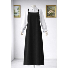 Nirva Butik Düz Gabardin Tesettür Jile Elbise – Minimal Tasarım, Rahat Kesim