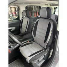 Otexo Doblo Rifter Combo Proace 2018+ Araçlarla Uyumlu Arka 3 Tekli Oto Koltuk Kılıfı