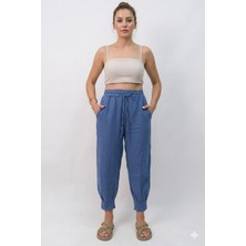 Sarez Müslin Paça Pileli Pantolon