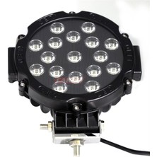 PINUKS Off-Road Proj 10-30V 51W Yuvarlak 18CM Siyah Adet  PİNUKS-BR4203216