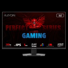 Raydın Eg32eQı-180hz, 31.5", 1ms, 180hz, 2k Quad Hd, 2xhdmı, Dp, Hoparlör, IPS Led, Flat, Frameless, Freesync Gaming Monitör