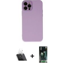 BUTİMAR'S iPhone 12 Pro Çekirdek Modern Serisi - Siyah 360 Mat Full Body Arka Koruyucu + Şeffaf Kamera Lens Koruma Cam