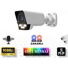 Bises 5 Megapiksel Sony Lens Sesli 9 Warm LED Gece Renkli Gösteren Güvenlik Kamerası Bs 5909WS