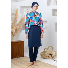 Rozamay Wendy Paraşüt Likra Uzun Kollu Batta Tesettür Mayo 03-P