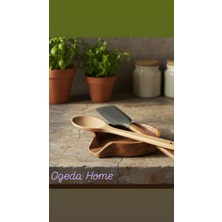 Ogeda Home Mien Akasya Ahşap Kaşık Altlığı – Doğal Masif Ahşap Kaşık & Kepçe Dinlendirme Standı