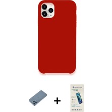 BUTİMAR'S iPhone 11 Pro Zirve Modern Özel Seri - Şeffaf Pasifik Cam Ekran Koruyucu + Mavi Shine Kamera Lens Koruma Cam