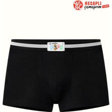 Yıldız Çamaşır Yıldız Premium Seri Erkek Çocuk Ekstra Esnek Likralı Rahat Terletmez Pamuklu Lastik Kemerli Boxer