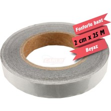 PINUKS Fosfor Bant 2CMX25M Beyaz Adet  PİNUKS-BR2405201