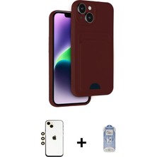 BUTİMAR'S iPhone 14 Vadi Çizgi Prime - Siyah Joko Magic 5d Cam + Gold Shine Kamera Lens