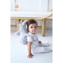 Bebekevi Kadife Koruyucu Melek Fil Model Kafa ve Boyun Koruma Yastığı