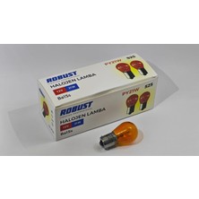 PINUKS 12V 21W 93 Ampul Dipli Tek Flama Turuncu ( Amber ) BA15S Adet