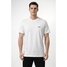 Piero Perla Love Detaylı Slim Fit Erkek Bisiklet Yaka T-Shirt