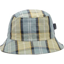Barbour Hutton Reversible Bucket Şapka TN37 Highland Loch Tartan/seagreen