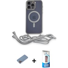 BUTİMAR'S iPhone 12 Pro Max Eksen Özel Seri - Siyah 5d Eko Cam Ekran Koruyucu + Pembe Shine Kamera Lens Koruma Cam