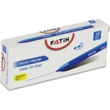 Kitabevimden Fatih Keçeli Boya Kalemi Ofis Tipi Mavi 34030--10 Lu