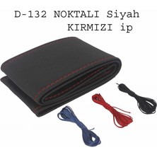 PINUKS Direksiyon Kılıfı Dikmeli Noktalı Siyah Kırmızı Dikiş Adet  PİNUKS-FXD-132