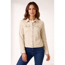 Centilmen Onix Düğmeli Klasik Yaka Denim Ceket 7123