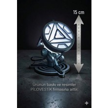 Pilovestik Iron Man Tony Stark Ark Reaktörü Işıklı Masa ve Gece Lambası - 15CM