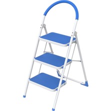 Asil Metal Katlanır Merdiven | Kaymaz Geniş Basamaklı, Tutma Kollu, 150 kg Ev Tipi