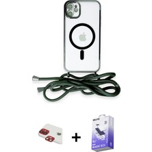 BUTİMAR'S iPhone 11 Eksen Özel Seri - Siyah Bilvis 5in1 5d Magic Hayalet Cam Ekran Koruyucu + Kırmızı Pers Alüminyum Kamera Lens