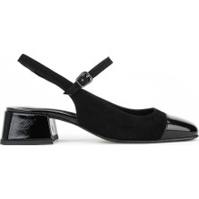 Ziya, Kadın Hakiki Deri Topuklu Ayakkabı 1611030Z2643 Siyah