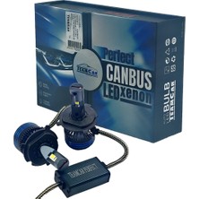 PINUKS Perfect H4 Canbus LED Xenon 12V-24V Kısa Lüx 70W 20000LM 8000K Takım