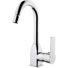 FSM Kare Perla Mix Lavabo Bataryası Oynar Perlatörlü Krom-Pirinç