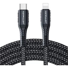 Uravas Store Mey Ithalat® DC35 Type-C To Lightning Kablo 1mt - Siyah