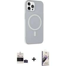 iPhone 14 Pro Max Çekirdek Modern Prime - Siyah Bilvis 3D Mat Cam Ekran Koruyucu + Siyah Bilvis Titan Kamera Lens