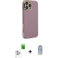 Cepte Toptan iPhone 16 Pro Yankı Serisi - Siyah Joko Magic 5d Cam + Beyaz Raze Metal Kamera Lens