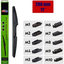 PINUKS 280 mm 11"  Aparatlı Arka Silecek Süpürgesi Adet  PİNUKS-TC31-150003