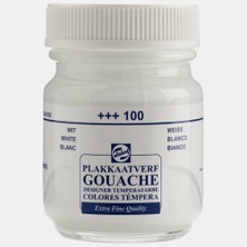 Kitabevimden Talens Guaj Boya 16 ml White (Beyaz) 100--10 Lu