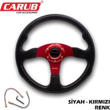 PINUKS Spor Direksiyon Siyah Kırmızı Adet  PİNUKS-BR2011031