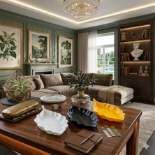 Print3dTr Yaprak Model Masaüstü Dekoratif Kase Seti